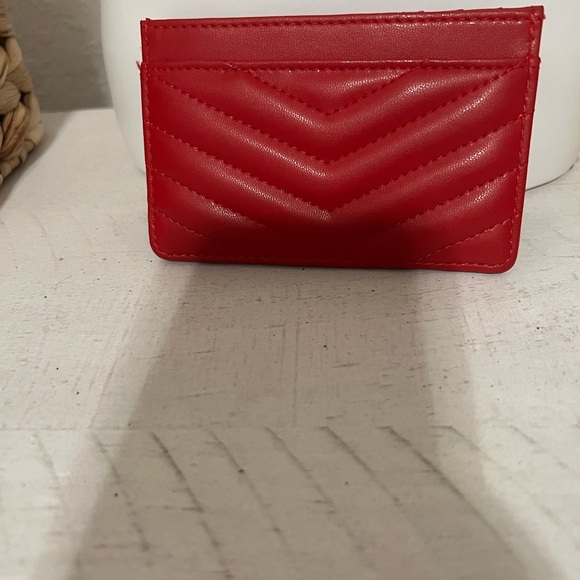 Card case wallet red chevron - Picture 2 of 4